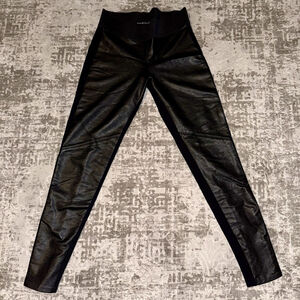 Rock & Republic Black Imitation Leather Leggings Women’s Size Small